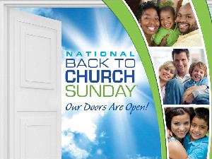 back to church sunday doors open 2014